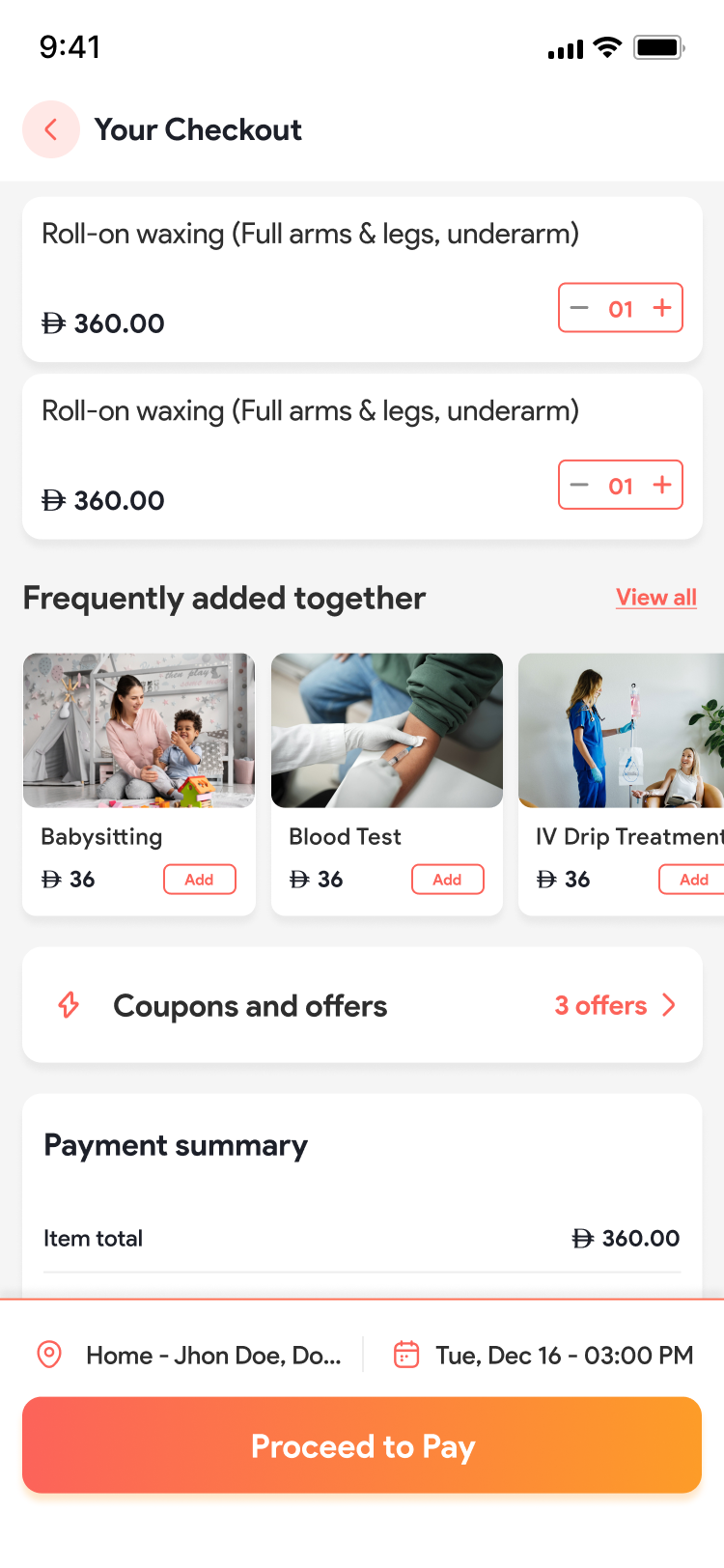 App screen