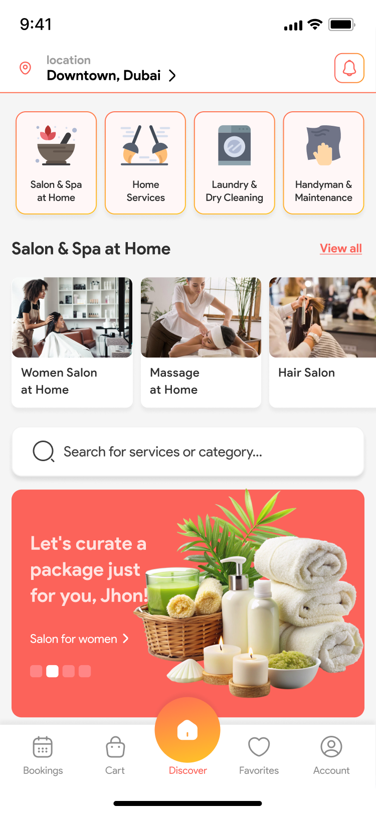 App screen